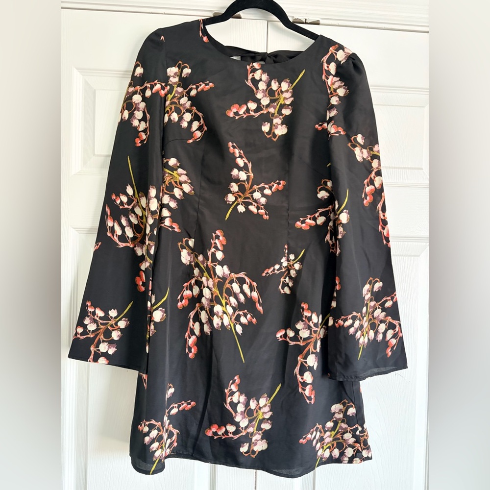 MM Couture Black Floral Dress